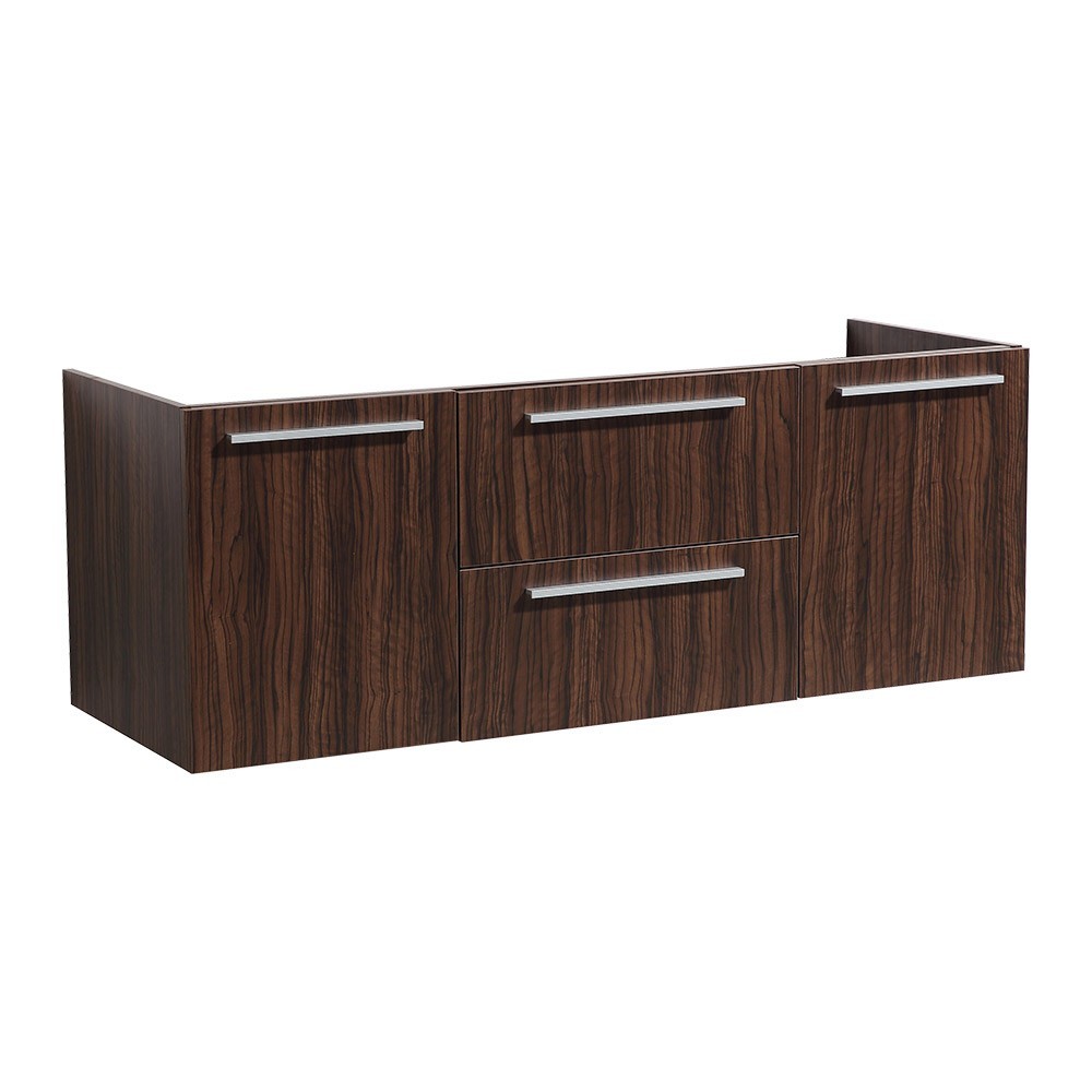 Fresca Opulento 54" Walnut Modern Double Sink Cabinet Fresca Opulento 54" Walnut Modern Double Sink Cabinet
