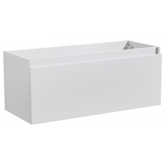 Fresca Mezzo 48" White Wall Hung Modern Bathroom Cabinet