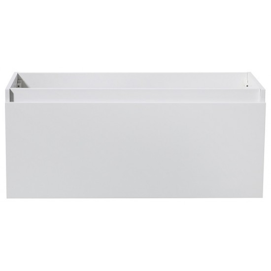 Fresca Mezzo 48" White Wall Hung Modern Bathroom Cabinet