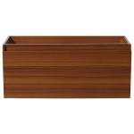 Fresca Mezzo 48" Teak Wall Hung Modern Bathroom Cabinet