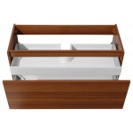 Fresca Mezzo 48" Teak Wall Hung Modern Bathroom Cabinet