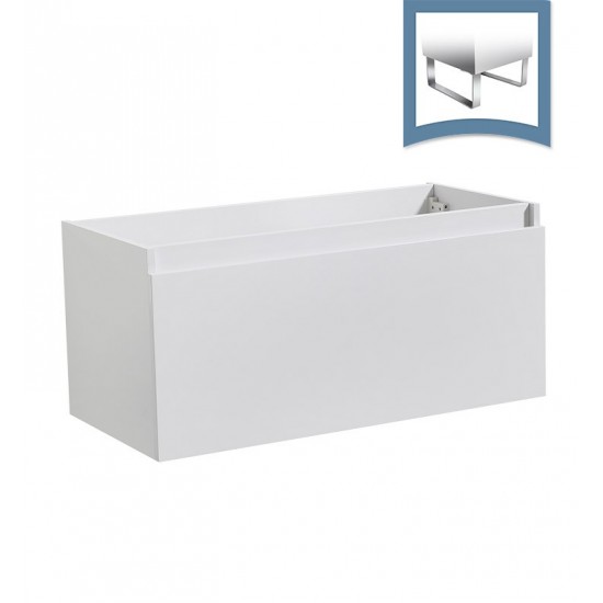 Fresca Mezzo 39" White Modern Bathroom Cabinet