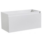 Fresca Mezzo 36" White Wall Hung Modern Bathroom Cabinet