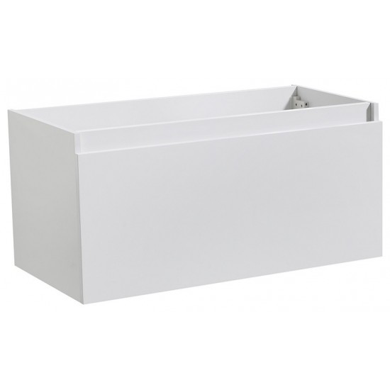 Fresca Mezzo 36" White Wall Hung Modern Bathroom Cabinet