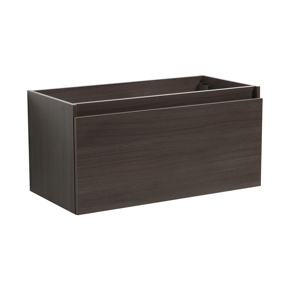 Fresca Mezzo 36" Gray Oak Wall Hung Modern Bathroom Cabinet