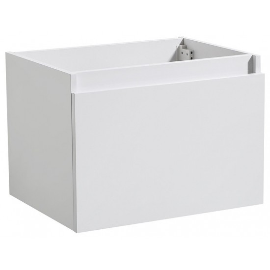 Fresca Mezzo 30" White Wall Hung Modern Bathroom Cabinet