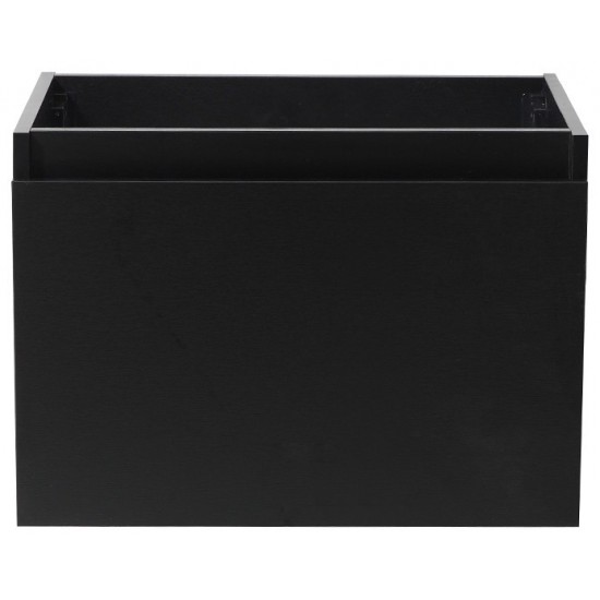 Fresca Mezzo 30" Black Wall Hung Modern Bathroom Cabinet