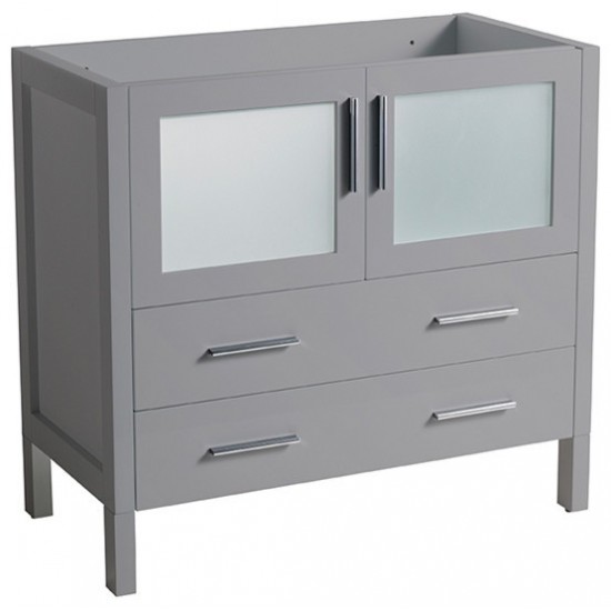 Fresca Torino 36" Gray Modern Bathroom Cabinet