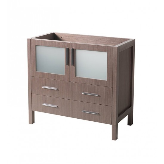 Fresca Torino 36" Gray Oak Modern Bathroom Cabinet