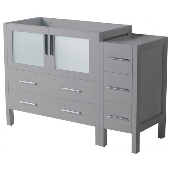 Fresca Torino 48" Gray Modern Bathroom Cabinets, FCB62-3612GR