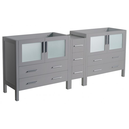 Fresca Torino 83" Gray Modern Bathroom Cabinet