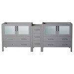 Fresca Torino 83" Gray Modern Bathroom Cabinet