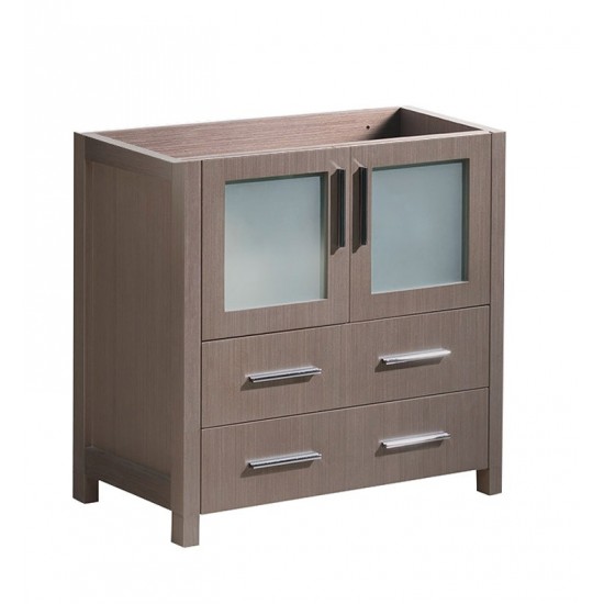 Fresca Torino 30" Gray Oak Modern Bathroom Cabinet