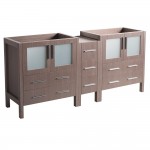 Fresca Torino 72" Gray Oak Modern Bathroom Cabinets, FCB62-301230GO