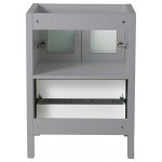 Fresca Torino 24" Gray Modern Bathroom Cabinet