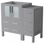 Fresca Torino 36" Gray Modern Bathroom Cabinets