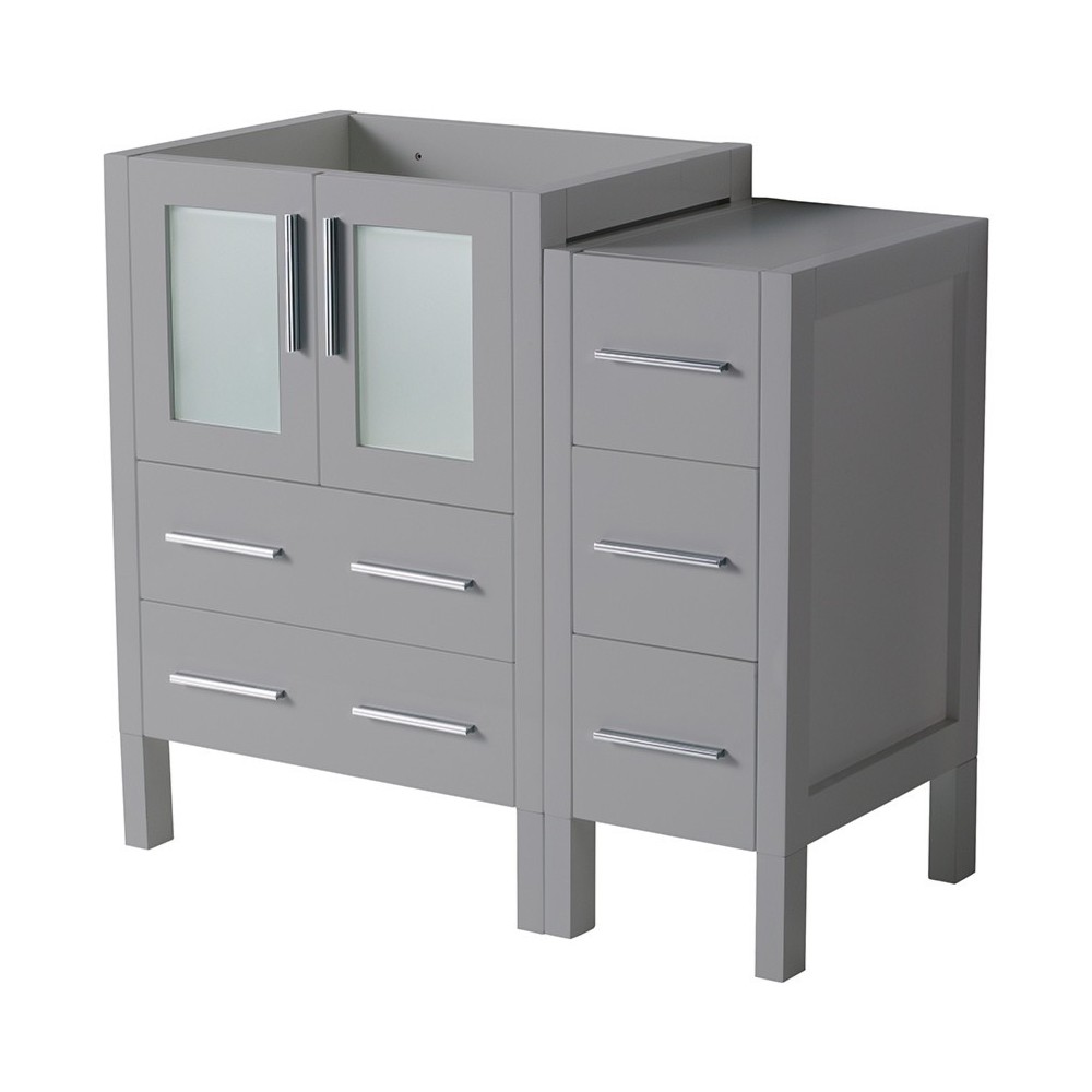 Fresca Torino 36" Gray Modern Bathroom Cabinets