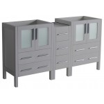 Fresca Torino 60" Gray Modern Bathroom Cabinets, FCB62-241224GR