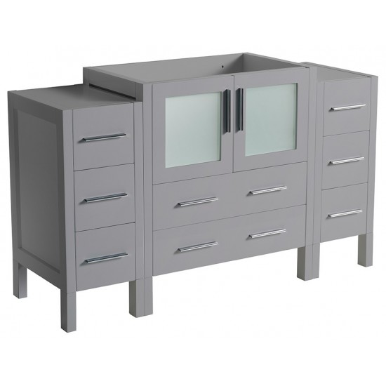 Fresca Torino 54" Gray Modern Bathroom Cabinets