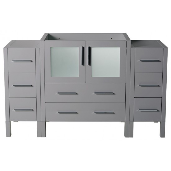 Fresca Torino 54" Gray Modern Bathroom Cabinets