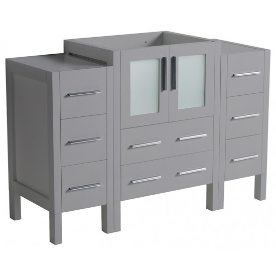 Fresca Torino 48" Gray Modern Bathroom Cabinets, FCB62-122412GR