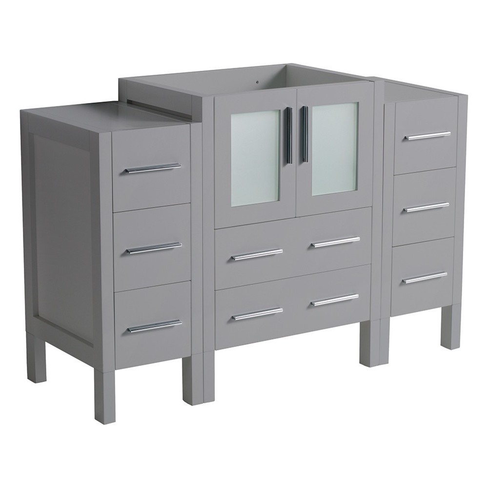 Fresca Torino 48" Gray Modern Bathroom Cabinets, FCB62-122412GR