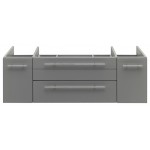 Fresca Lucera 48" Gray Wall Hung Double Vessel Sink Modern Bathroom Cabinet