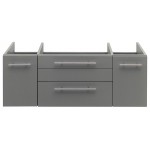 Fresca Lucera 42" Gray Wall Hung Undermount Sink Modern Bathroom Cabinet