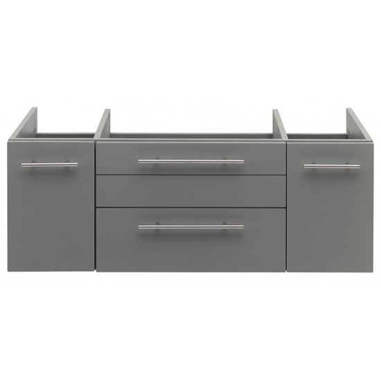 Fresca Lucera 42" Gray Wall Hung Undermount Sink Modern Bathroom Cabinet