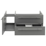 Lucera 36 Gray Wall Hung Undermount Sink Modern Bathroom Cabinet - Right Version