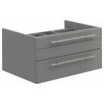 Fresca Lucera 30" Gray Wall Hung Vessel Sink Modern Bathroom Cabinet