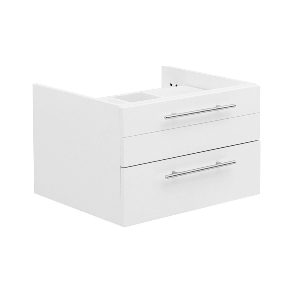 Fresca Lucera 24" White Wall Hung Vessel Sink Modern Bathroom Cabinet Fresca Lucera 24" White Wall Hung Vessel Sink Modern Bathroom Cabinet