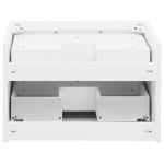 Fresca Lucera 24" White Wall Hung Vessel Sink Modern Bathroom Cabinet