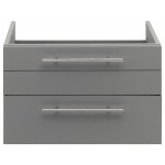 Fresca Lucera 24" Gray Wall Hung Undermount Sink Modern Bathroom Cabinet