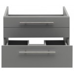 Fresca Lucera 24" Gray Wall Hung Undermount Sink Modern Bathroom Cabinet