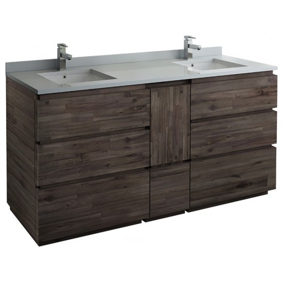 Formosa 70 Floor Standing Double Sink Modern Bathroom Cabinet FCB31-301230ACA-FC