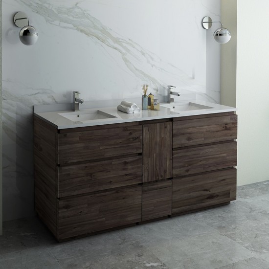 Formosa 70 Floor Standing Double Sink Modern Bathroom Cabinet FCB31-301230ACA-FC