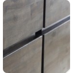 Fresca Formosa 46" Wall Hung Double Sink Modern Bathroom Cabinet