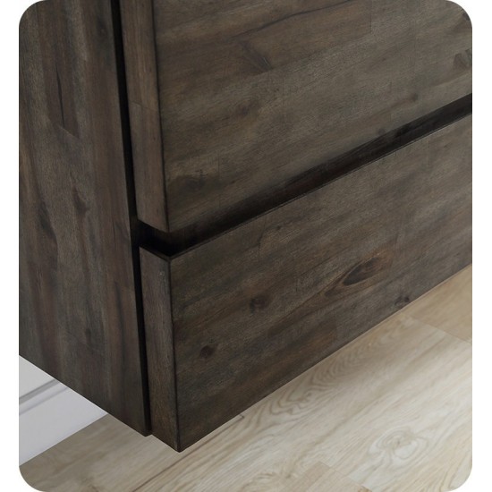 Fresca Formosa 46" Wall Hung Double Sink Modern Bathroom Cabinet