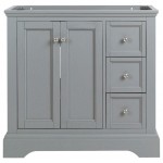 Fresca Windsor 36" Gray Textured Traditional Bathroom Cabinet