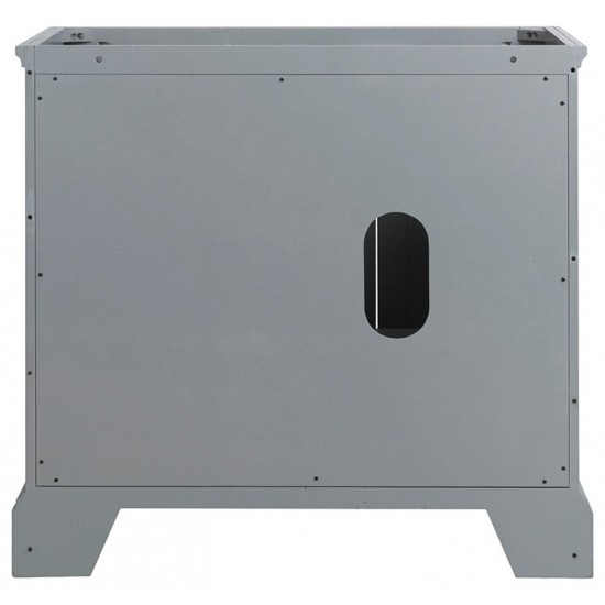 Fresca Windsor 36" Gray Textured Traditional Bathroom Cabinet