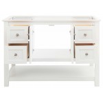 Fresca Manchester 48" White Traditional Bathroom Cabinet