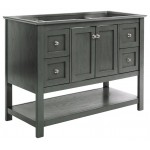 Fresca Manchester Regal 48" Gray Wood Veneer Traditional Bathroom Cabinet