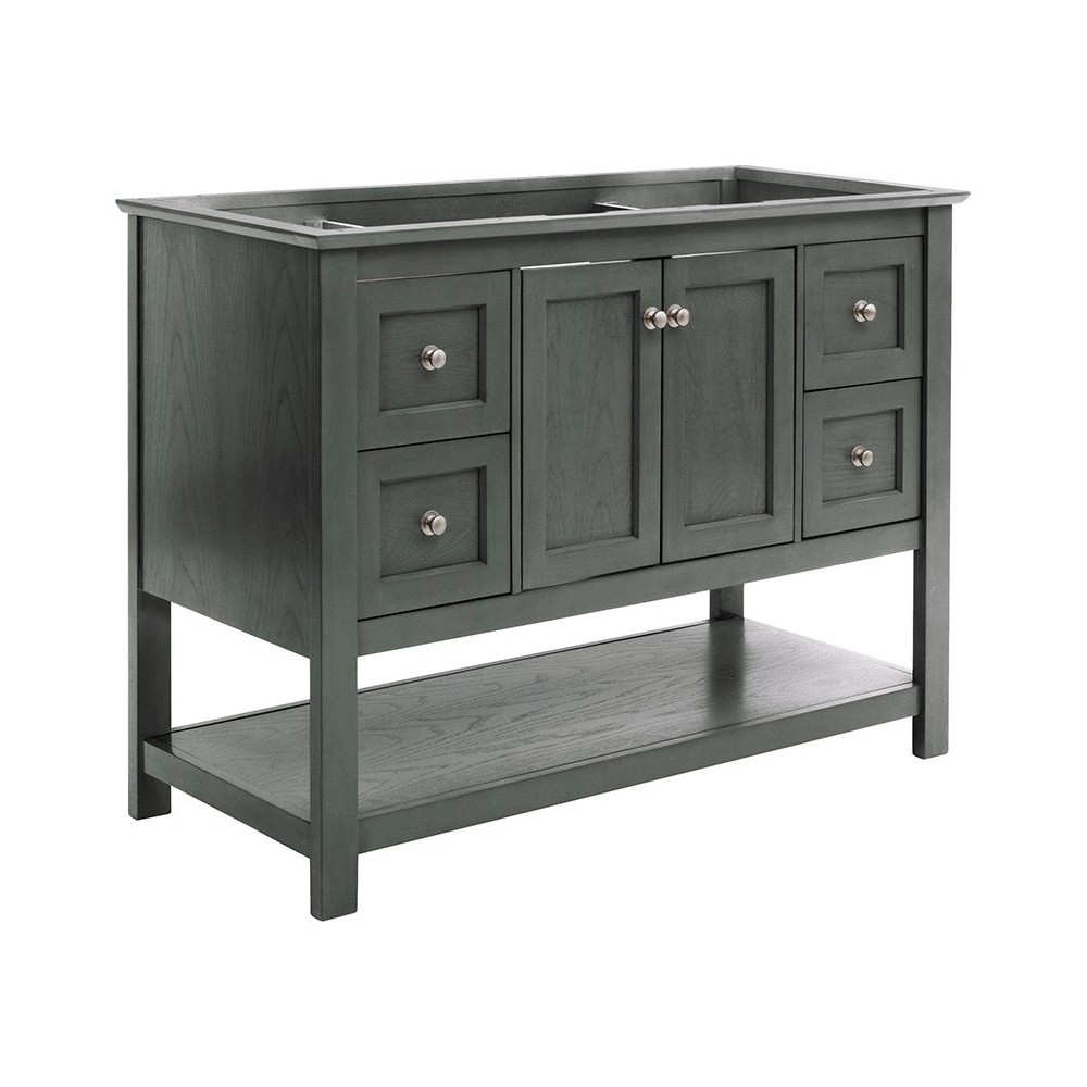 Fresca Manchester Regal 48" Gray Wood Veneer Traditional Bathroom Cabinet