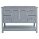 Fresca Manchester 48" Gray Traditional Bathroom Cabinet