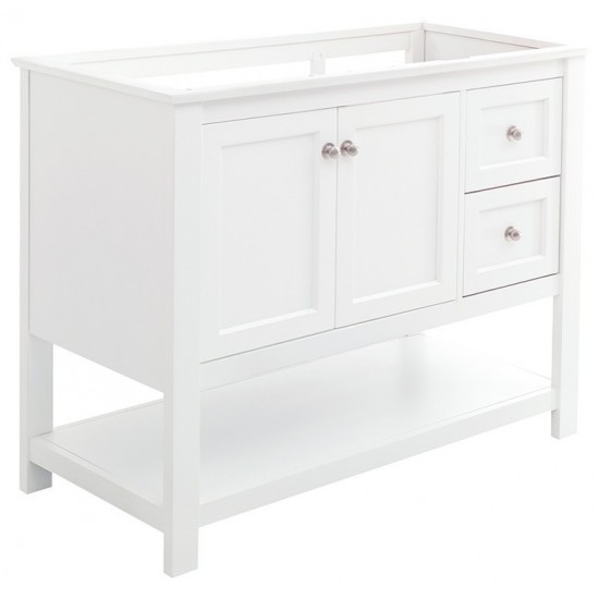 Fresca Manchester 42" White Traditional Bathroom Cabinet