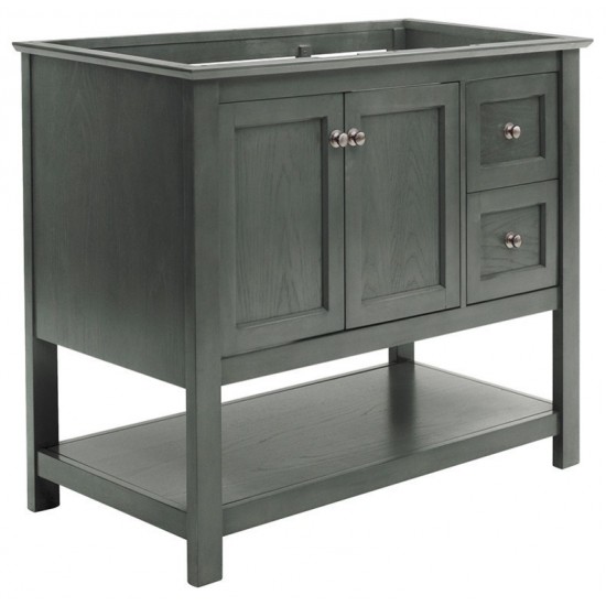 Fresca Manchester Regal 42" Gray Wood Veneer Traditional Bathroom Cabinet