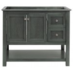 Fresca Manchester Regal 42" Gray Wood Veneer Traditional Bathroom Cabinet