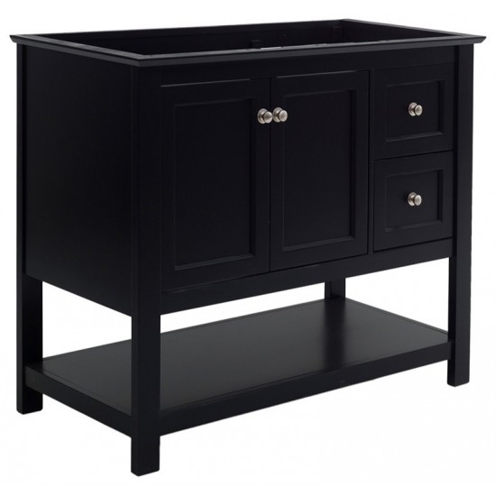 Fresca Manchester 42" Black Traditional Bathroom Cabinet