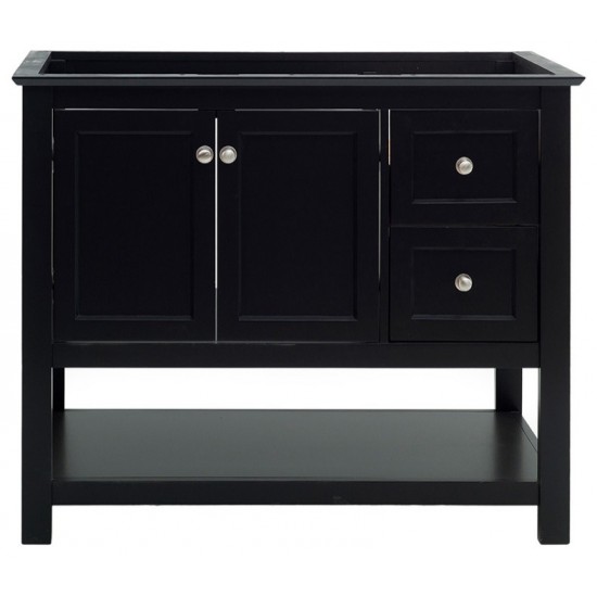 Fresca Manchester 42" Black Traditional Bathroom Cabinet